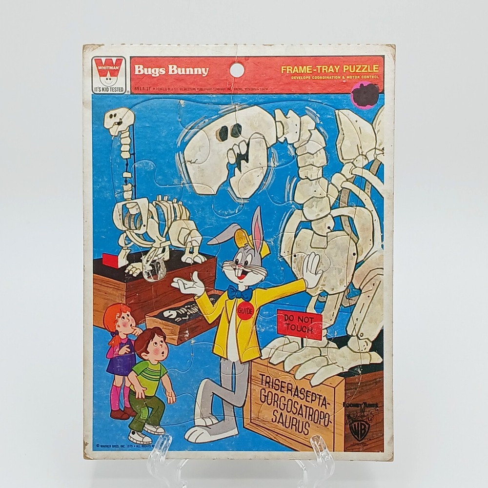 Vintage Whitman Frame-Tray Puzzle ~ BUGS BUNNY #4514-1F ~ Warner Bros. - 1979